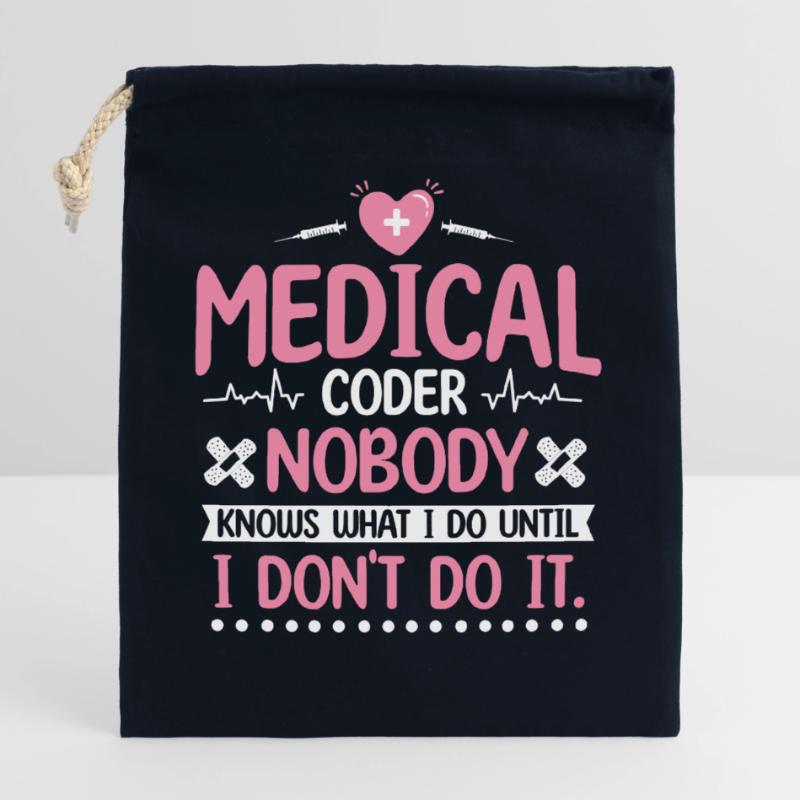 Medical Coder Coding Specialist Closable cotton gift bag (25x30cm)