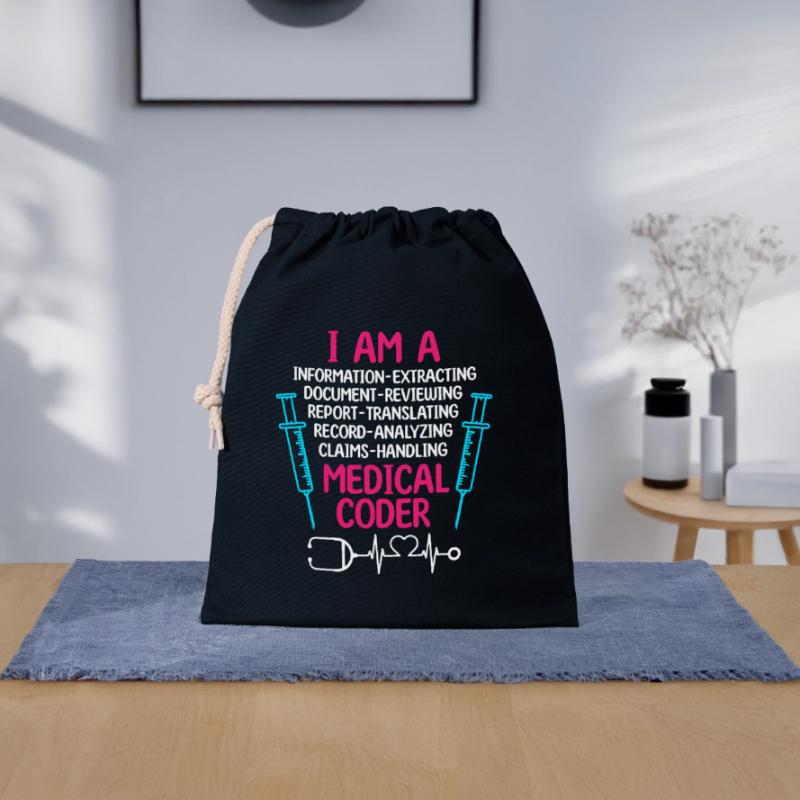 Medical Coder Coding Specialist Closable cotton gift bag (25x30cm)