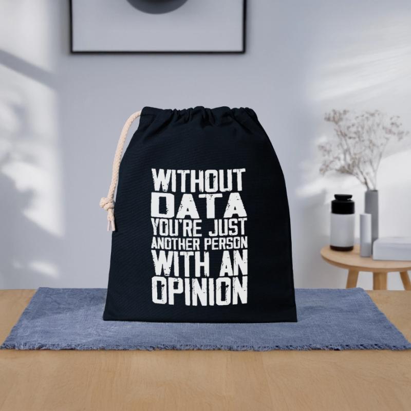 Data Whisperer Job Data Scientist Data Science Closable cotton gift bag (25x30cm)