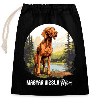 Magyar Vizsla - Verschließbarer Geschenkbeutel aus Baumwolle (25x30cm) - Schwarz - Vorne