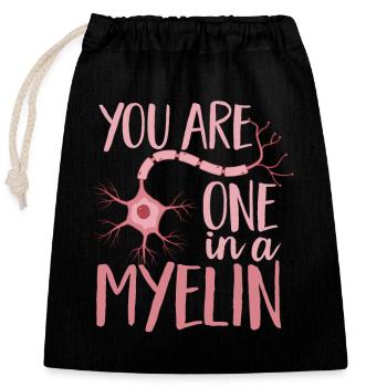 Neurology Nurse Brain Neurologist - Closable cotton gift bag (25x30cm) - black - Front