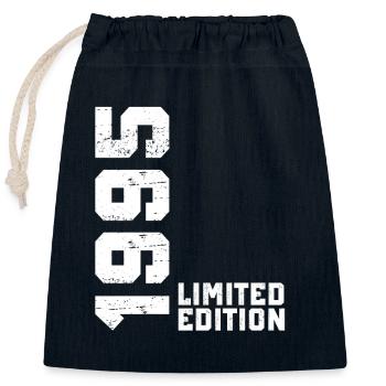 1995 Limited Edition - Verschließbarer Geschenkbeutel aus Baumwolle (25x30cm) - Navy - Vorne