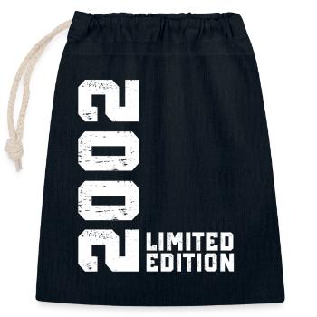 2002 Limited Edition - Verschließbarer Geschenkbeutel aus Baumwolle (25x30cm) - Navy - Vorne