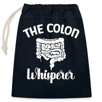Gastroenterology Endoscopy Colonoscopy - Closable cotton gift bag (25x30cm) - navy - Front
