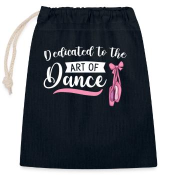 Ballett Ballerina Tanz Tänzerin Tanz Ballett - Verschließbarer Geschenkbeutel aus Baumwolle (25x30cm) - Navy - Vorne