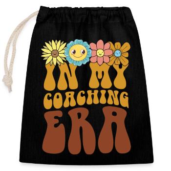 Coach Era Coaching Tees Sports Team Staff - Closable cotton gift bag (25x30cm) - black - Front