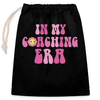 Coach Era Coaching Tees Sports Team Staff - Closable cotton gift bag (25x30cm) - black - Front