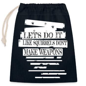 60s Peace Movement Birthday Present Green Hippy - Closable cotton gift bag (25x30cm) - navy - Front