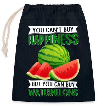 Watermelon Paste Angurie Arbuse Gift - Closable cotton gift bag (25x30cm) - navy - Front