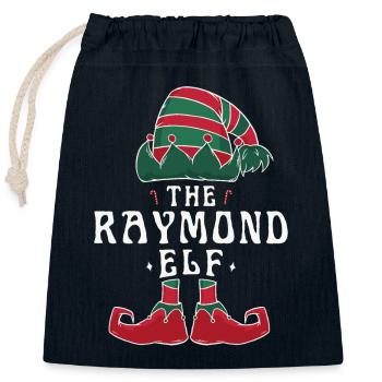 Raymond Elf Familie Passende Gruppe Weihnachten Papa - Verschließbarer Geschenkbeutel aus Baumwolle (25x30cm) - Navy - Vorne