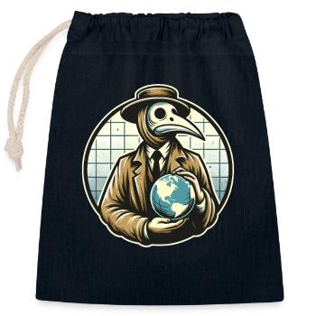 Gruseliger Halloween-horror-seuchendoktor - Verschließbarer Geschenkbeutel aus Baumwolle (25x30cm) - Navy - Vorne