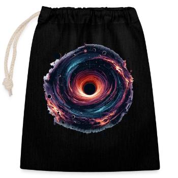 Astrophysique Passionné d’astronomie Science Espace - Sac cadeau en coton avec cordon (25 x 30 cm) - noir - Devant