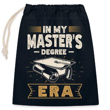 Master's Degree Studium Master Abschluss - Verschließbarer Geschenkbeutel aus Baumwolle (25x30cm) - Navy - Vorne