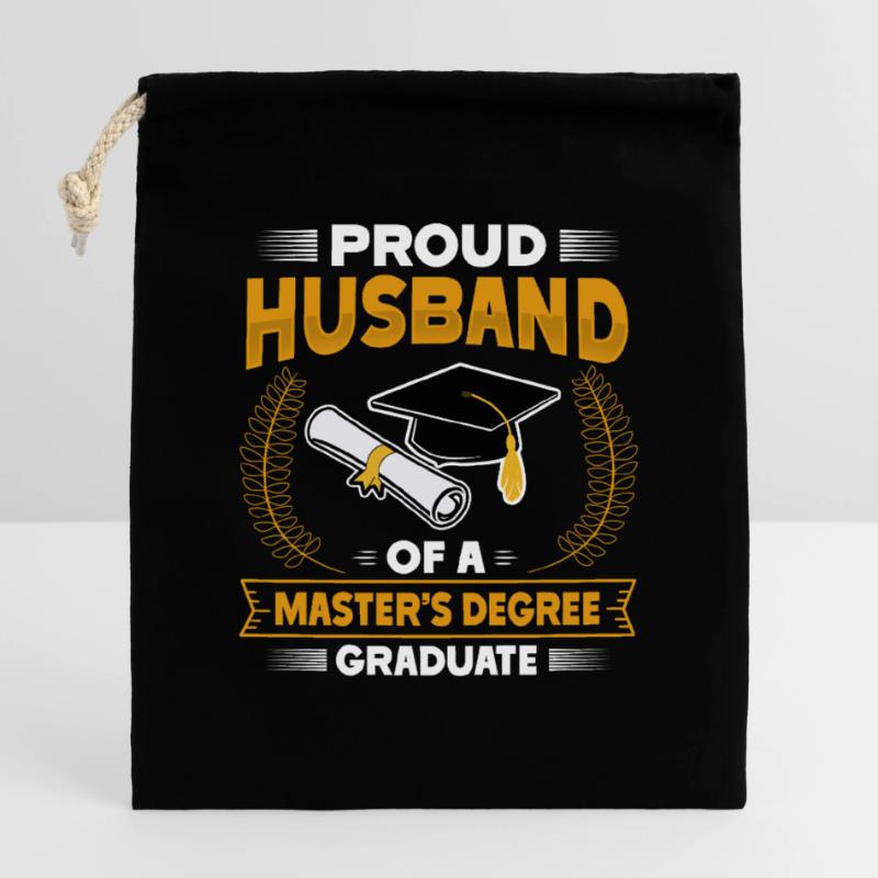 Master's Degree Studium Master Abschluss Verschließbarer Geschenkbeutel aus Baumwolle (25x30cm)