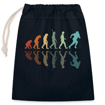 Rugby Entwicklung - Verschließbarer Geschenkbeutel aus Baumwolle (25x30cm) - Navy - Vorne