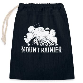 Mount Rainier Washington Cascade Range - Verschließbarer Geschenkbeutel aus Baumwolle (25x30cm) - Navy - Vorne