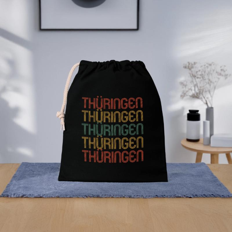 Thuringian Thuringian Thuringia Closable cotton gift bag (25x30cm)