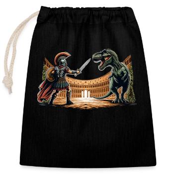Jules César Histoire romaine Empire romain - Sac cadeau en coton avec cordon (25 x 30 cm) - noir - Devant