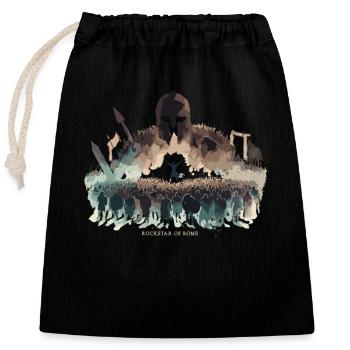 Jules César Histoire romaine Empire romain - Sac cadeau en coton avec cordon (25 x 30 cm) - noir - Devant