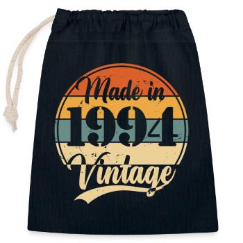 Vintage 1994 Geburtstagsgeschenk 30 Jahre - Verschließbarer Geschenkbeutel aus Baumwolle (25x30cm) - Navy - Vorne