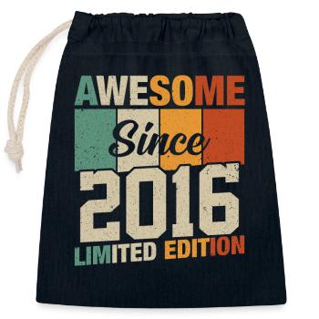 Born Legends 2016 - Closable cotton gift bag (25x30cm) - navy - Front