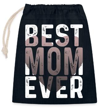 Mutter Geschenk Muttertag Geburtstag Mama - Verschließbarer Geschenkbeutel aus Baumwolle (25x30cm) - Navy - Vorne