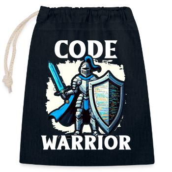 Analyste Piratage Éthique Cybersécurité Éthique - Sac cadeau en coton avec cordon (25 x 30 cm) - bleu marine - Devant