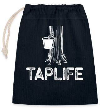 Ahornzapfer Sirup Männer Frauen Herbst - Verschließbarer Geschenkbeutel aus Baumwolle (25x30cm) - Navy - Vorne