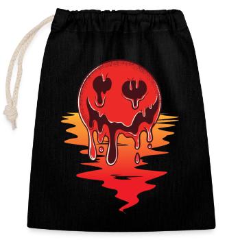 Summer, Sun, Temperature, Heat, Sunshine, Hot - Closable cotton gift bag (25x30cm) - black - Front