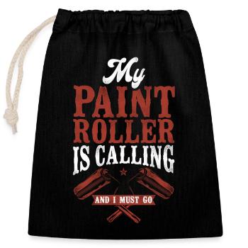 House Painter Decorator My Paint - Closable cotton gift bag (25x30cm) - black - Front