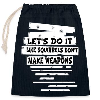 Enfant Anti guerre présente idée des années 60 paix mondiale drôle - Sac cadeau en coton avec cordon (25 x 30 cm) - bleu marine - Devant