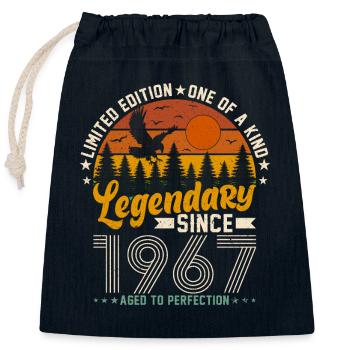Born Legends 1967 - Closable cotton gift bag (25x30cm) - navy - Front