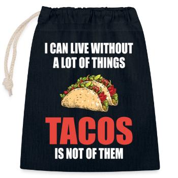 Taco Tuesday Nachos Burritos Taco Squad Gift - Closable cotton gift bag (25x30cm) - navy - Front
