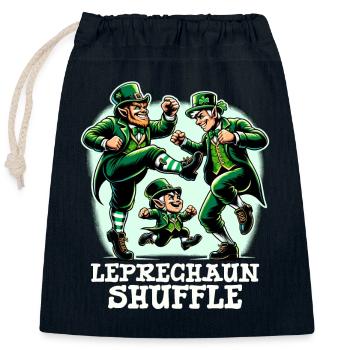 Irish Dancing Ireland Outfit Irish Music - Closable cotton gift bag (25x30cm) - navy - Front