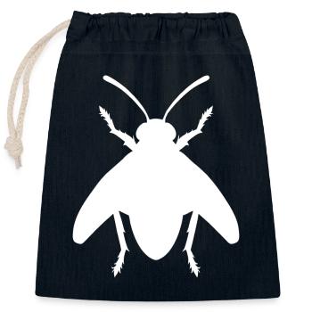 Noeud papillon super cool - Sac cadeau en coton avec cordon (25 x 30 cm) - bleu marine - Devant