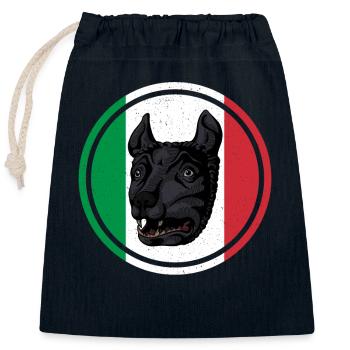 Histoire romaine Loup Rome Italie Antiquités - Sac cadeau en coton avec cordon (25 x 30 cm) - bleu marine - Devant