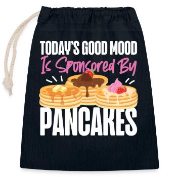 Pancake Lover Kids Today's Good - Verschließbarer Geschenkbeutel aus Baumwolle (25x30cm) - Navy - Vorne