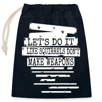 Gift Green Global Peace Hippy Anti War - Closable cotton gift bag (25x30cm) - navy - Front