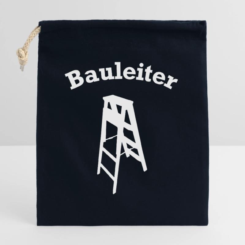 Site Manager Stepladder Construction Site Construction Site Manager Closable cotton gift bag (25x30cm)
