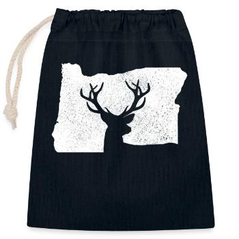 Oregon - Verschließbarer Geschenkbeutel aus Baumwolle (25x30cm) - Navy - Vorne