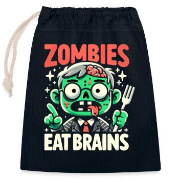 Horrorfilm-fan Zombie-horror Klassischer - Verschließbarer Geschenkbeutel aus Baumwolle (25x30cm) - Navy - Vorne