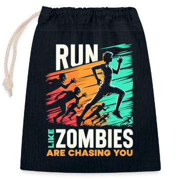 Horrorfilm-fan Zombie-horror Klassischer - Verschließbarer Geschenkbeutel aus Baumwolle (25x30cm) - Navy - Vorne