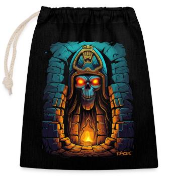 The Pharaoh of the Dungeon - Closable cotton gift bag (25x30cm) - black - Front