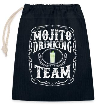 Mojito Drinking Team Cuban Highball Cocktail Getränk - Verschließbarer Geschenkbeutel aus Baumwolle (25x30cm) - Navy - Vorne