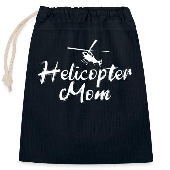 Helikopter Eltern Lustige Helikoptermutter - Verschließbarer Geschenkbeutel aus Baumwolle (25x30cm) - Navy - Vorne