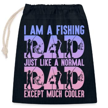 fisch, fisch, angeln, see, meer, angeln, fauna, exotisch - Verschließbarer Geschenkbeutel aus Baumwolle (25x30cm) - Navy - Vorne