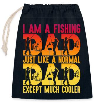 fisch, fisch, angeln, see, meer, angeln, fauna, exotisch - Verschließbarer Geschenkbeutel aus Baumwolle (25x30cm) - Navy - Vorne