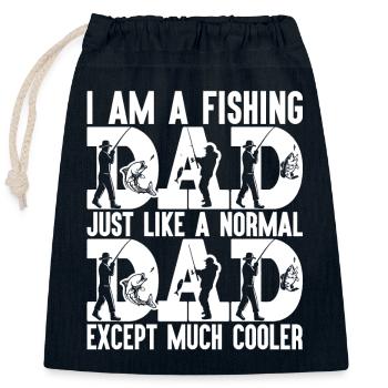 fisch, fisch, angeln, see, meer, angeln, fauna, exotisch - Verschließbarer Geschenkbeutel aus Baumwolle (25x30cm) - Navy - Vorne