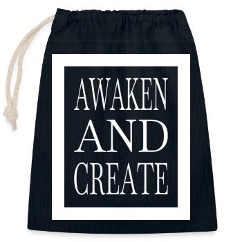 spiritual awakening enlightenment practices - Verschließbarer Geschenkbeutel aus Baumwolle (25x30cm) - Navy - Vorne
