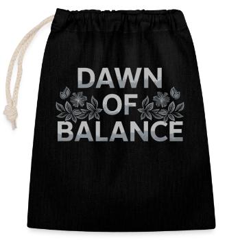 Ostara Eostre Equinox Witch Pagan Goddess Rituals - Closable cotton gift bag (25x30cm) - black - Front